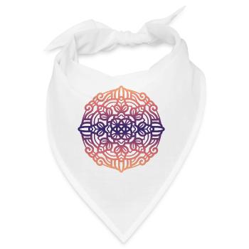 Mandala - Bandana - Weiß - Vorne