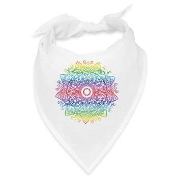 Mandala - Bandana - Weiß - Vorne