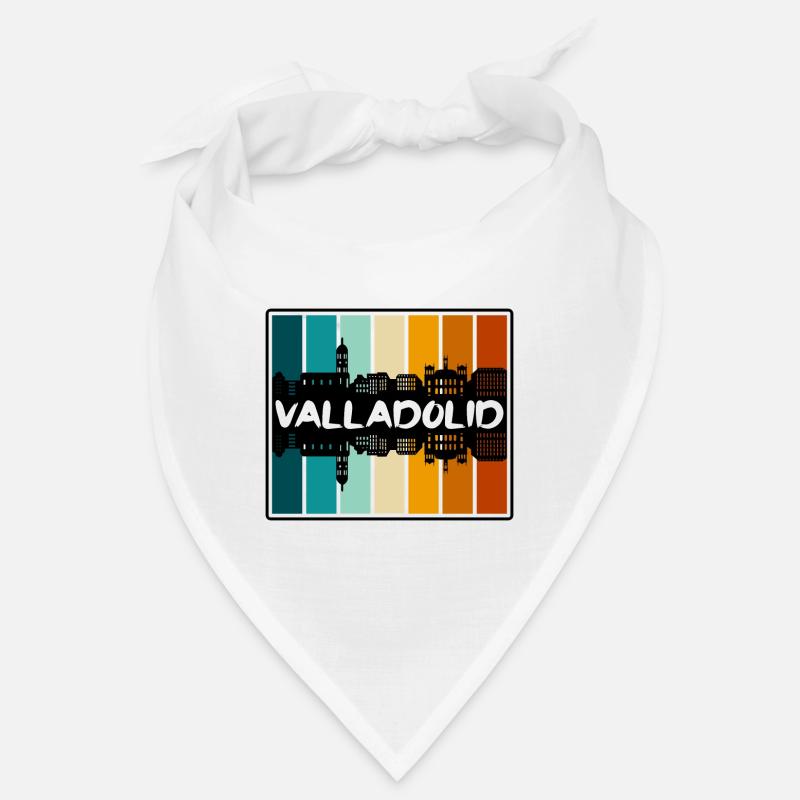 Valladolid Spanien Skyline Silhouette Reise Souveni Bandana