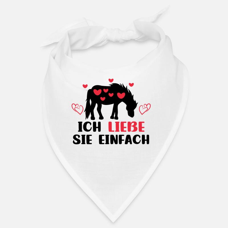 Pferdefan Statement Herz Pferde Islandpferde Bandana
