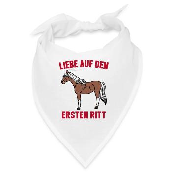 Islandpferde Pferdenarr Cool Statement Pferde - Bandana - Weiß - Vorne