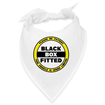 Bitte haben Sie Geduld - Black Box Fitted - Bandana - Weiß - Vorne