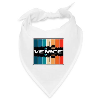 Venedig Italien Skyline Silhouette Reise Souvenir - Bandana - Weiß - Vorne