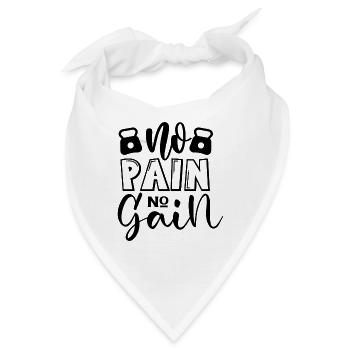 Ohne Fleiß kein Preis - Bandana - Weiß - Vorne