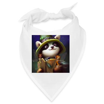 Süßer Panda mit kleinen Feen - Bandana - Weiß - Vorne
