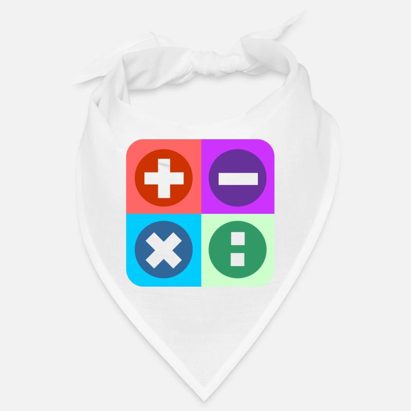 Calculate logo with four emblems color Bandana