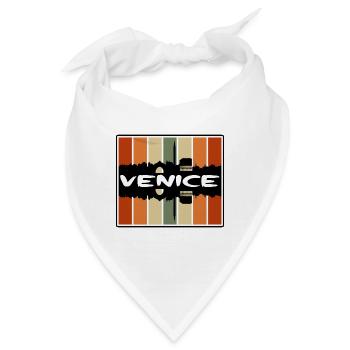 Venedig Italien Skyline Silhouette Reise Souvenir - Bandana - Weiß - Vorne