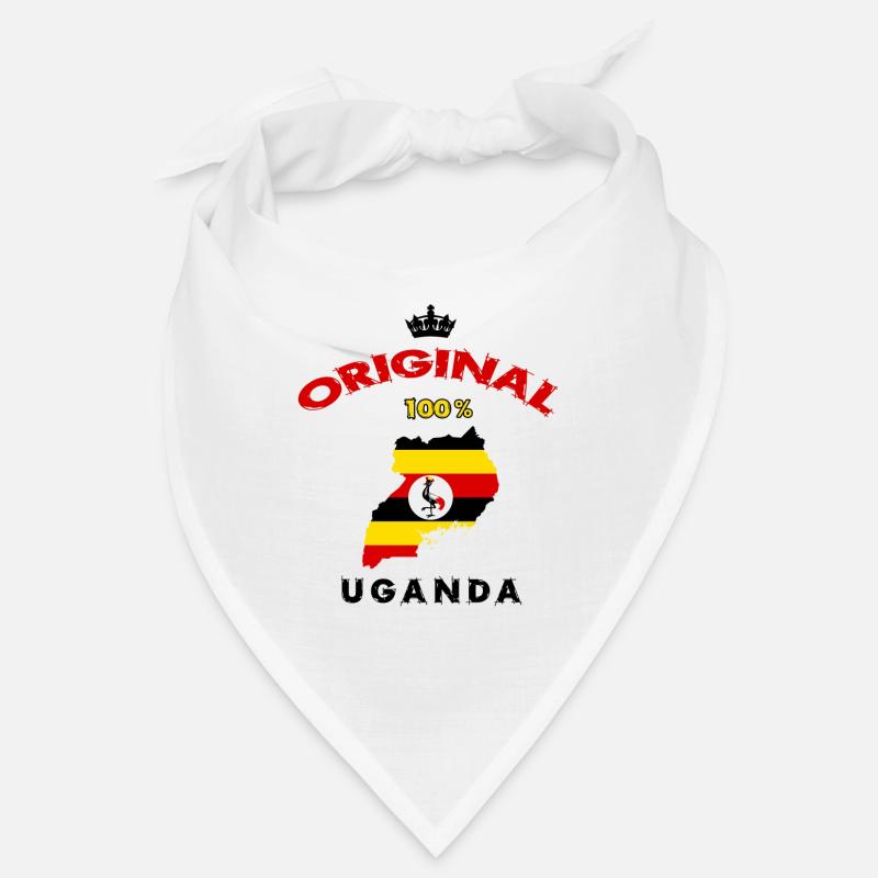 Design original 100 % drapeau ougandais Bandana
