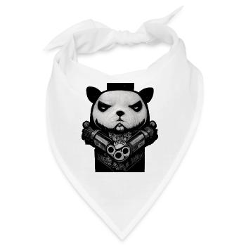 Power Panda - Bandana - Weiß - Vorne
