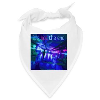 Es ist nicht das Ende Neon Tunnel - Bandana - Weiß - Vorne