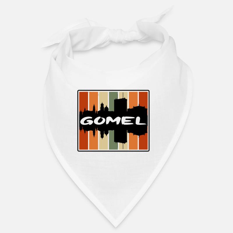 Gomel Belarus Skyline Silhouette Travel Souvenir Bandana