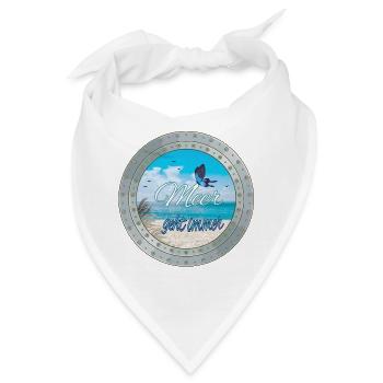 Meer geht immer – Strandlook - Bandana - Weiß - Vorne