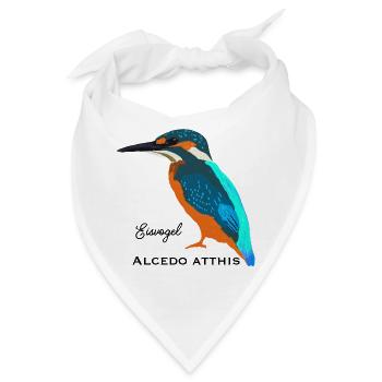 Eisvogel, Wissenschaftliche / Deutsche Bezeichnung - Bandana - Weiß - Vorne