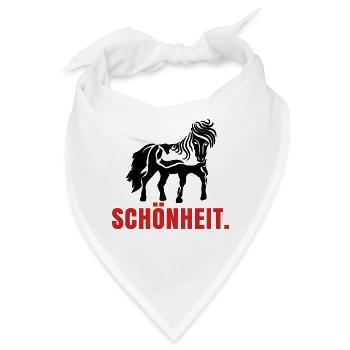 Pferde Spruch Pferdenarr Islandpferde Isländer - Bandana - Weiß - Vorne