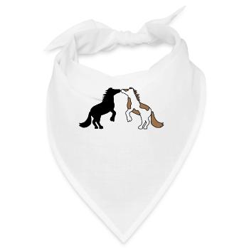 Islandpferde Pferde Pferdeliebe Galopp Araber - Bandana - Weiß - Vorne