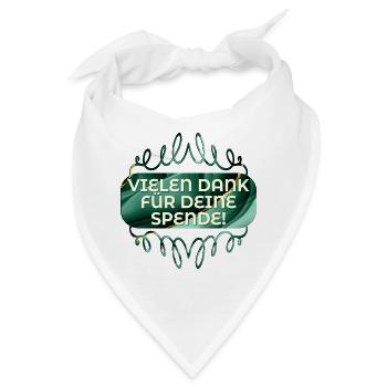 VIELEN DANK FÜR DEINE SPENDE - Bandana - Weiß - Vorne