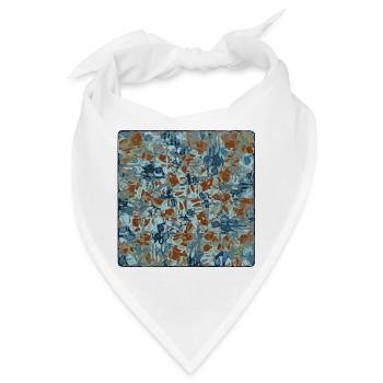 Abstraktes Camouflage Muster - Bandana - Weiß - Vorne