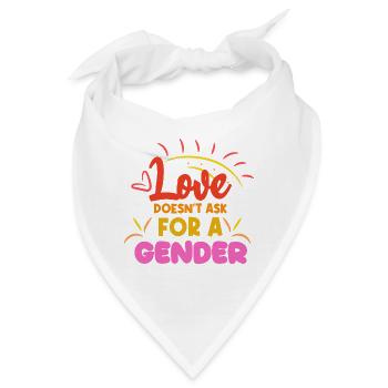 Gleichgeschlechtliche Partnerschaft Lgbt Statement - Bandana - Weiß - Vorne