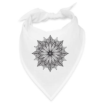 Mandala - Bandana - Weiß - Vorne