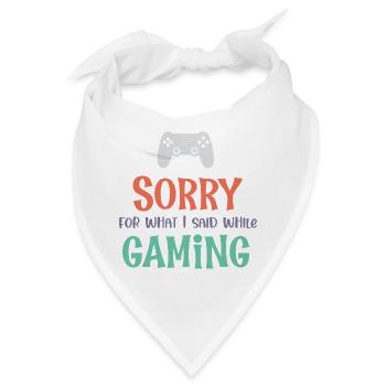 Entschuldigung für das, was ich während des Spiels gesagt habe - Bandana - Weiß - Vorne