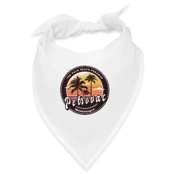 Petrovac Montenegro Strand Design - Bandana - Weiß - Vorne