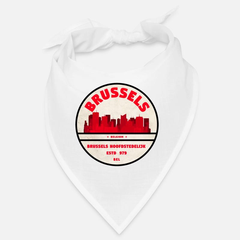 Brüssel Skyline Emblem Bandana