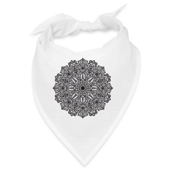 Mandala - Bandana - Weiß - Vorne