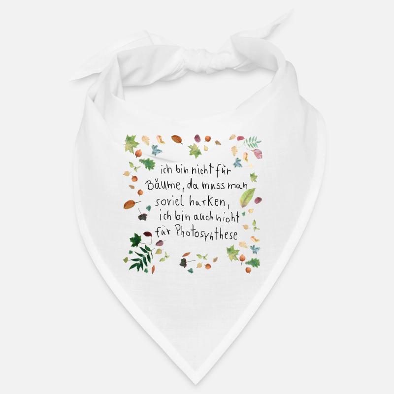 Laub mit Spruch Bandana