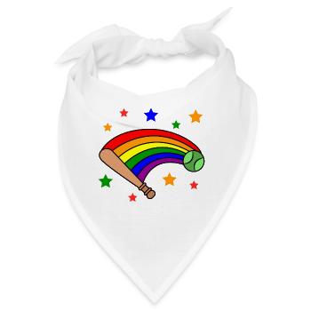 Lgbt Regenbogenfahne Transgender Parade Sexualität - Bandana - Weiß - Vorne