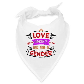 Gleichgeschlechtliche Partnerschaft Statement Lgbt - Bandana - Weiß - Vorne