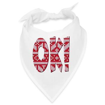 STRICKMUSTER OK - Bandana - Weiß - Vorne