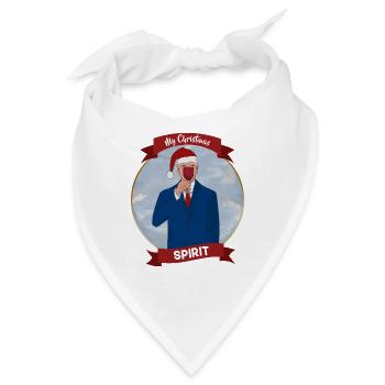 Meine Weihnachtsstimmung - Bandana - Weiß - Vorne