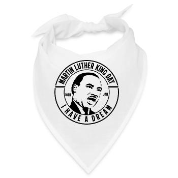 Martin Luther King, Jr. Day - Bandana - Weiß - Vorne