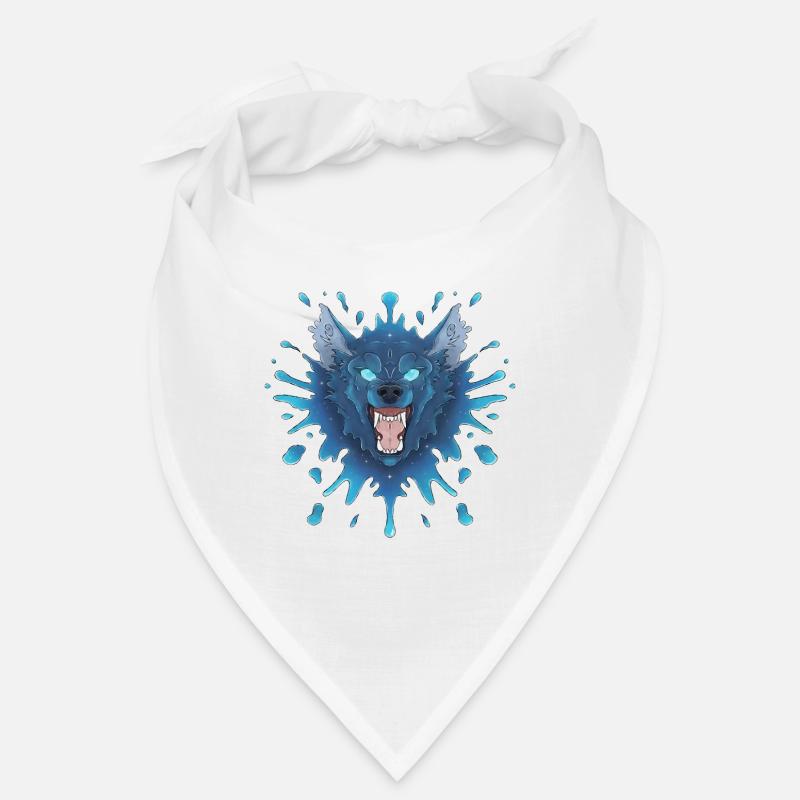 Blue Ink Spirits - Big Bad Blue Wolf Growls Bandana