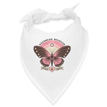 Boho Style Schmetterling - Bandana - Weiß - Vorne