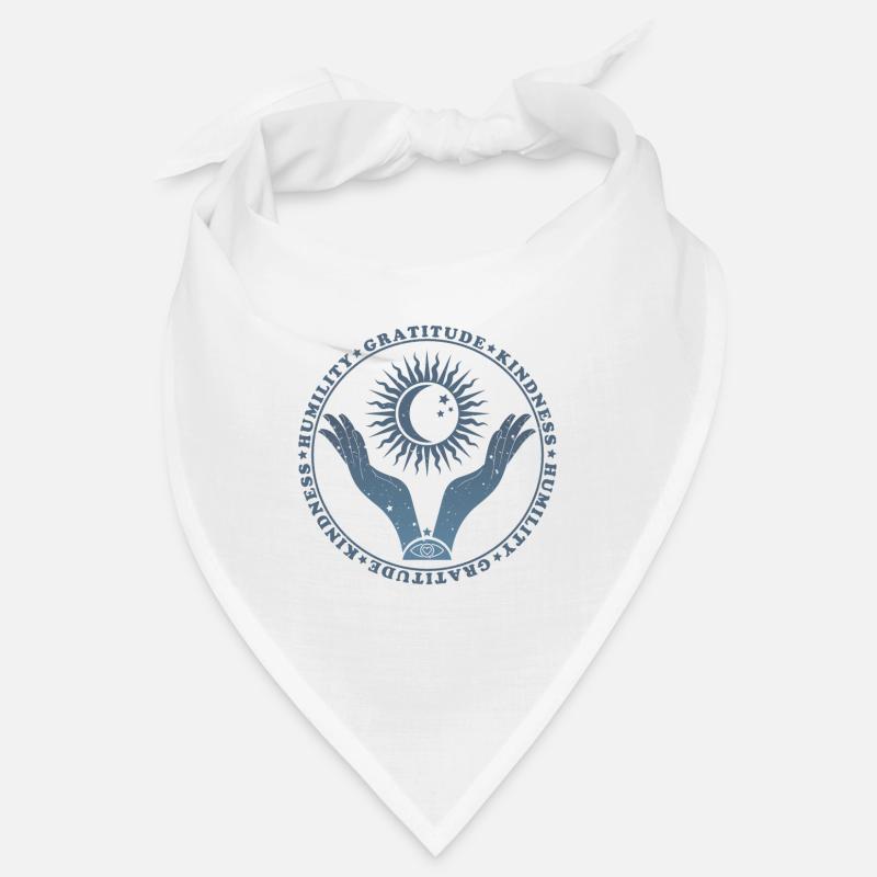 Demut - Dankbarkeit - Freundlichkeit - Boho Design Bandana