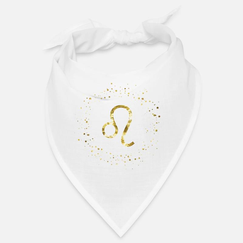 Löwe Sternzeichen - Bandana - Weiß