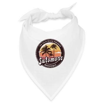 Sutomore Montenegro Strand Design - Bandana - Weiß - Vorne