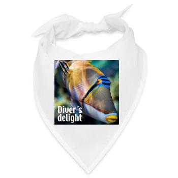 Diver´s delight – die Freude des Tauchers - Bandana - Weiß - Vorne