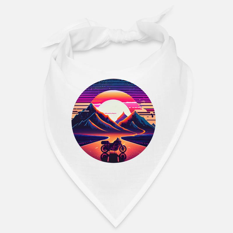 Retrowave Synthwave 80s Design Bandana