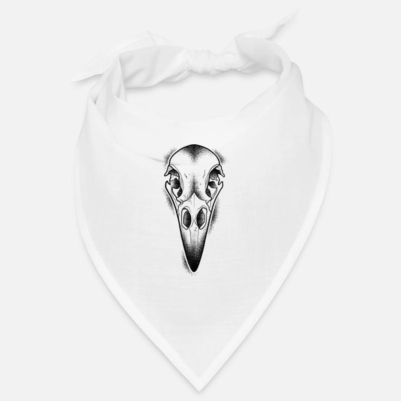 Dotwork raven skull Bandana