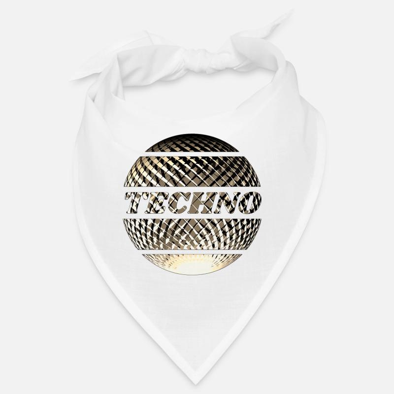 Techno Diskokugel gold Bandana