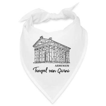 Armenien, Tempel von Garni - Bandana - Weiß - Vorne
