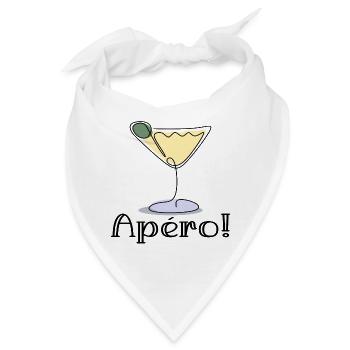 Aperitif - Cocktail - DRINK - Bandana - Weiß - Vorne