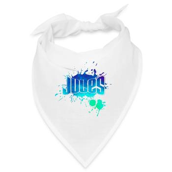 Jules, Vorname Geschenkidee Events - Bandana - Weiß - Vorne