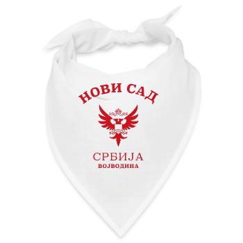 NOVI SAD - Serbien - Serbia - Bandana - Weiß - Vorne