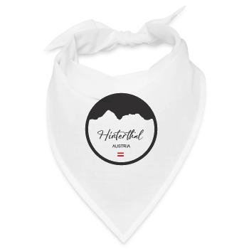 Hinterthal in dunkelgrau! - Bandana - Weiß - Vorne