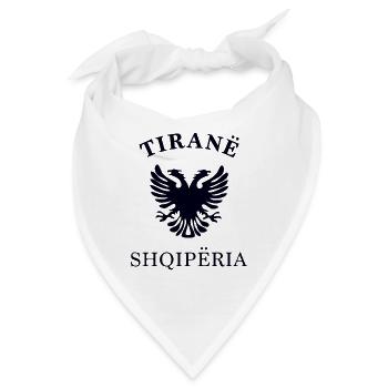 TIRANA - Albanien - Albania - Bandana - Weiß - Vorne
