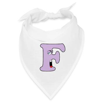 F - Bandana - Weiß - Vorne