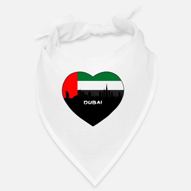 Dubaï Eau Flag Skyline Souvenir de voyage Bandana